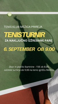 Tenis turnir 6.9.